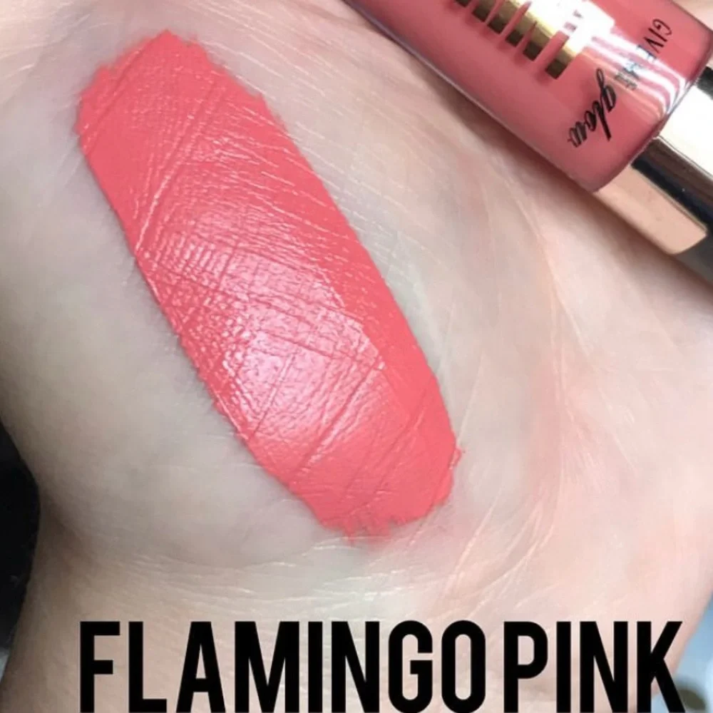 SALE Give Me Glow Cosmetics Flamingo Pink Vivid Lip Paint Liquid Lipstick NWT